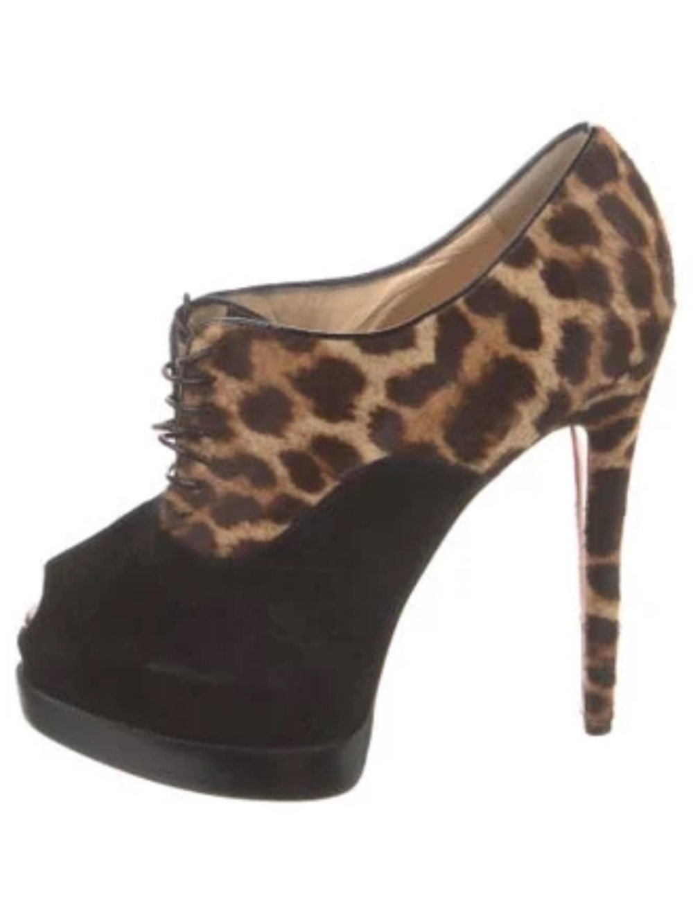 Christian Louboutin Miss Poppins Lace-Up Platform Bootie